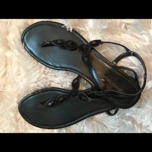 🖤Jeweled Black Sandals🖤